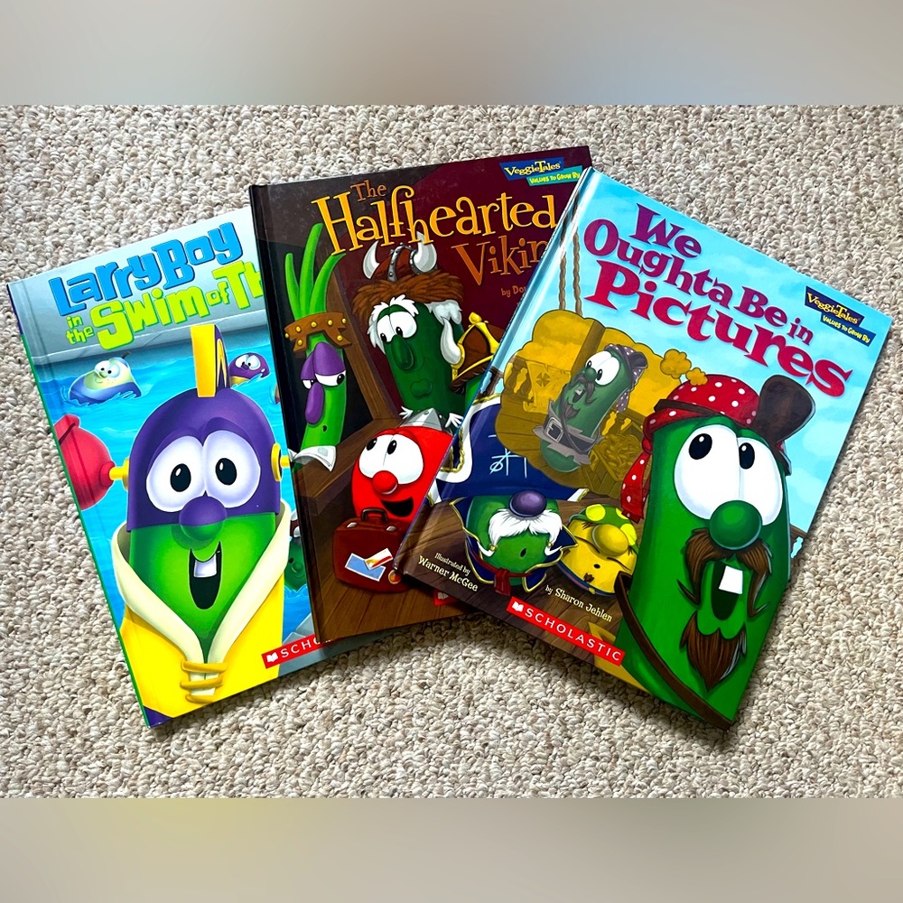 Veggie Tales Books x3